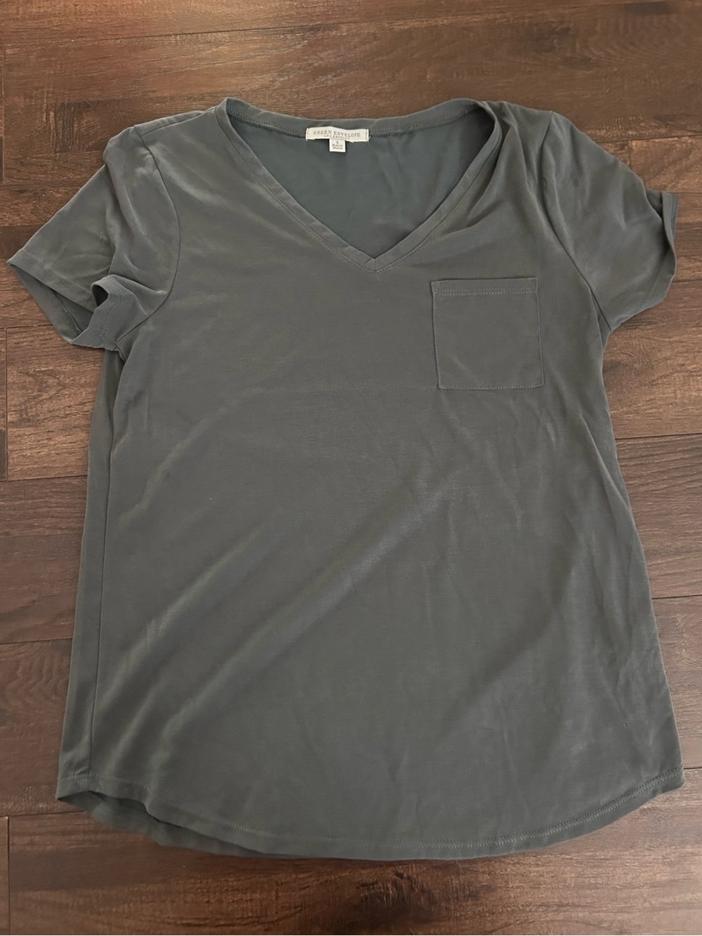Marshalls Women's V-Neck Short Sleeve Tee - Gray